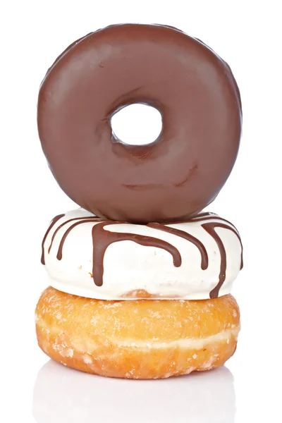 Drie heerlijke donuts — Stockfoto