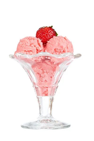 Délicieuse crème glacée fraise — Photo