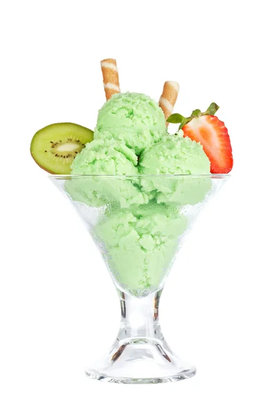 キウイおいしいアイスクリーム — ストック写真