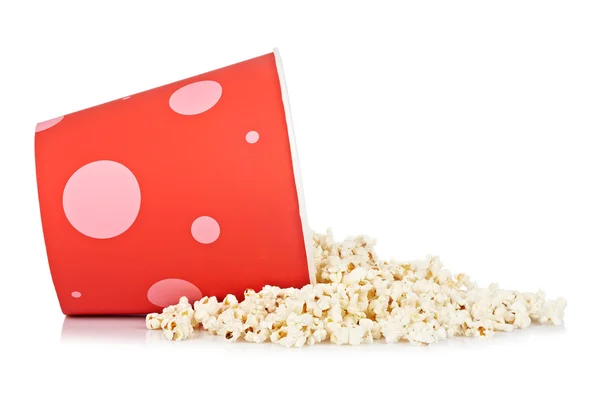 Kýbl popcornu — Stock fotografie