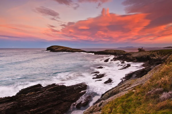 Belo pôr-do-sol da paisagem marinha — Fotografia de Stock