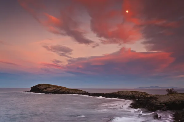 Güzel deniz manzarası günbatımı — Stok fotoğraf