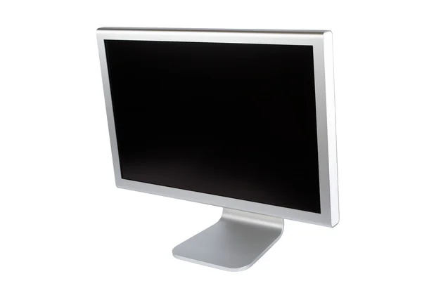 Plochý lcd monitor počítače — Stock fotografie
