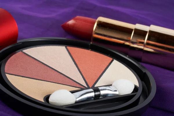 Detail of assortment of makeups — Stock Photo, Image