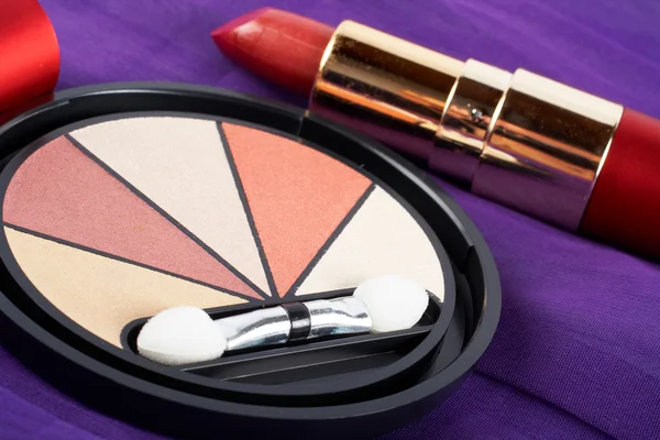 Detail of assortment of makeups — Stock Photo, Image