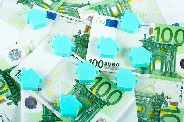 House on money background — Stock Photo, Image