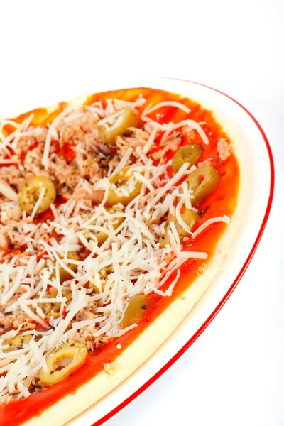 Detail van Italiaanse pizza — Stockfoto