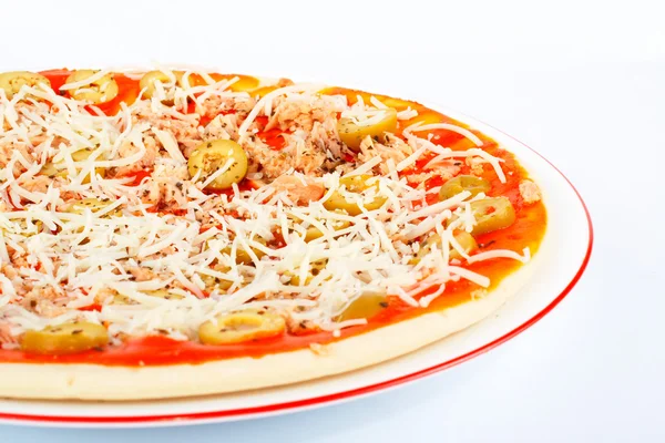 Dettaglio pizza italiana — Foto Stock