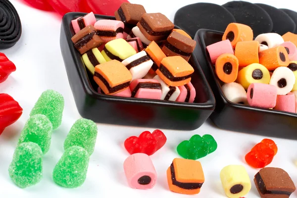 Detalle de fondo de dulces coloridos — Foto de Stock
