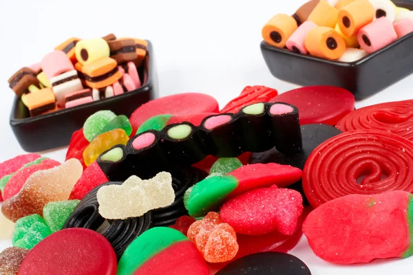 Detalle de fondo de dulces coloridos — Foto de Stock