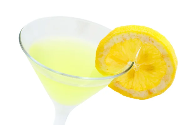 Green cocktail with lemon — Stock Photo, Image
