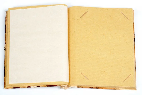 Starožitný zápisníku pro jednoho obrazu na stránku — Stock fotografie