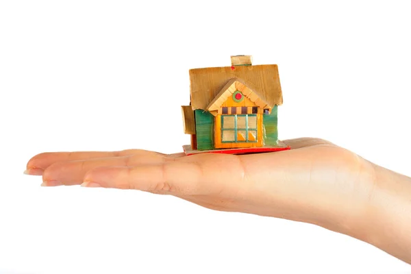 House on the hand — Stock Photo, Image
