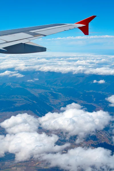Aerial view from airplane — Stock Photo, Image