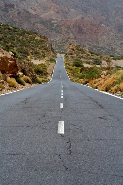 Estrada solitária — Fotografia de Stock