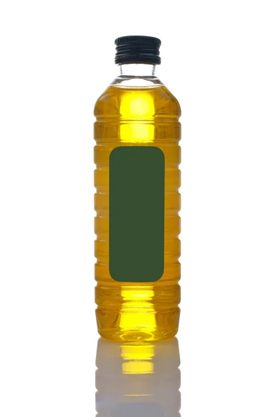 Sızma zeytinyağı şişesi — Stok fotoğraf