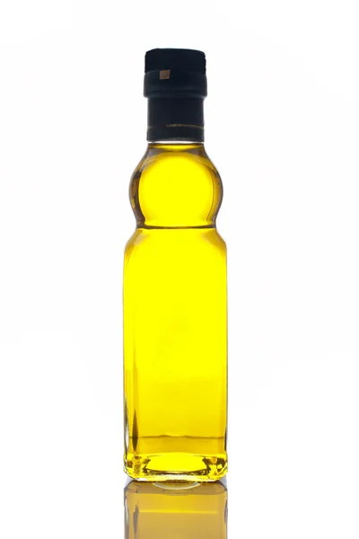 Bouteille d'huile d'olive vierge — Photo