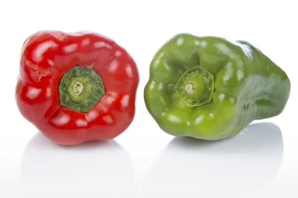 Red and green pepper — Stock Photo, Image