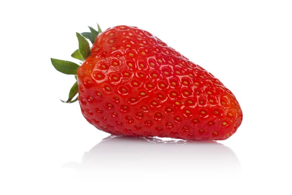 En färsk och välsmakande jordgubbe — Stockfoto