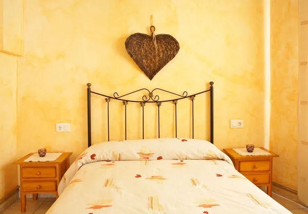 Beautiful bed — Stock Photo, Image
