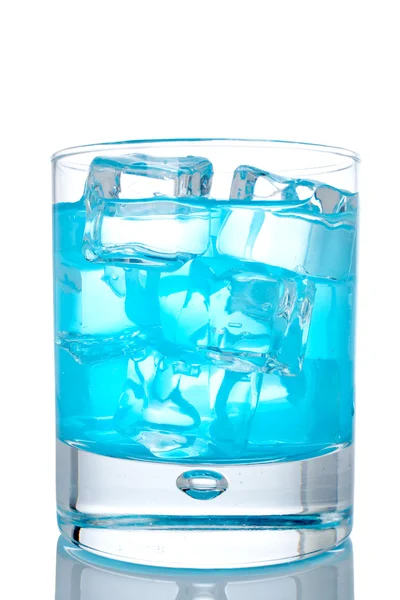 青い楽園カクテルのグラス — ストック写真