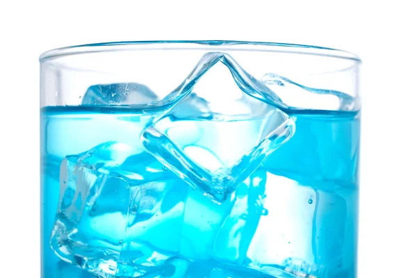 Detail of cocktail with ice cubes — Stock Photo, Image