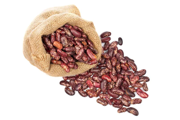 stock image Burlap sack with red beans