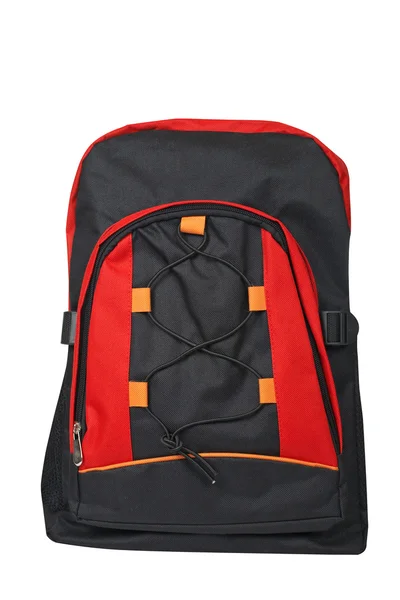 Чорно-червоний рюкзак — стокове фото