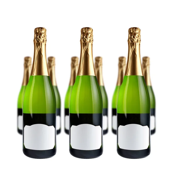 Butelki szampana — Zdjęcie stockowe