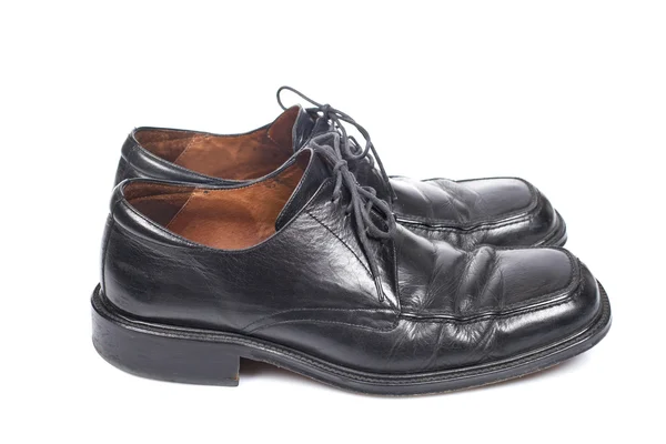 Sapatos pretos usados Imagem De Stock