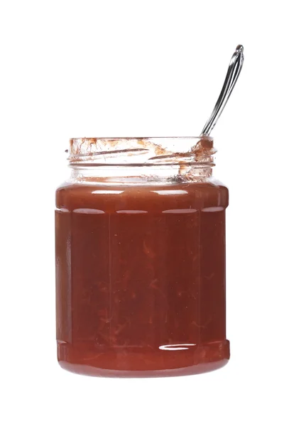 Strawberry glass jar Stock Photo