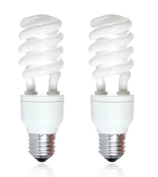 Two energy saving bulb — Stock Photo, Image