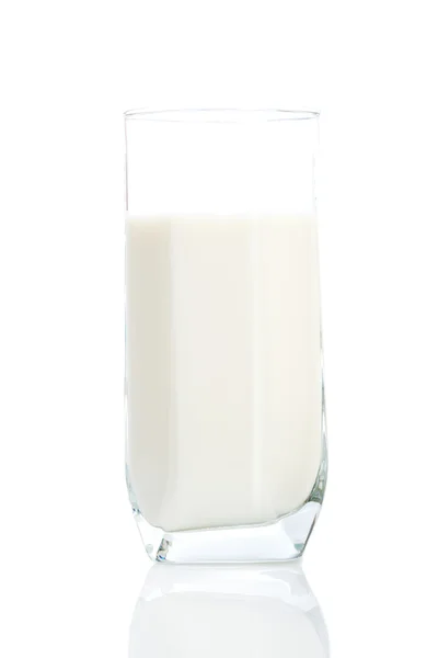 Glas melk Rechtenvrije Stockafbeeldingen