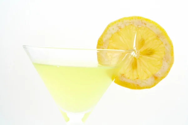 Detalhe de coquetel verde com limão Imagem De Stock