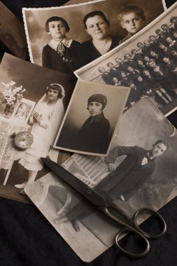 Vintage photographs clipart