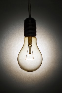 Lit bulb clipart