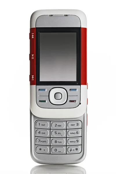 Téléphone cellulaire blanc — Photo