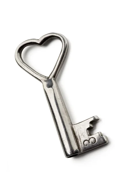 Hjärta nyckel — Stockfoto