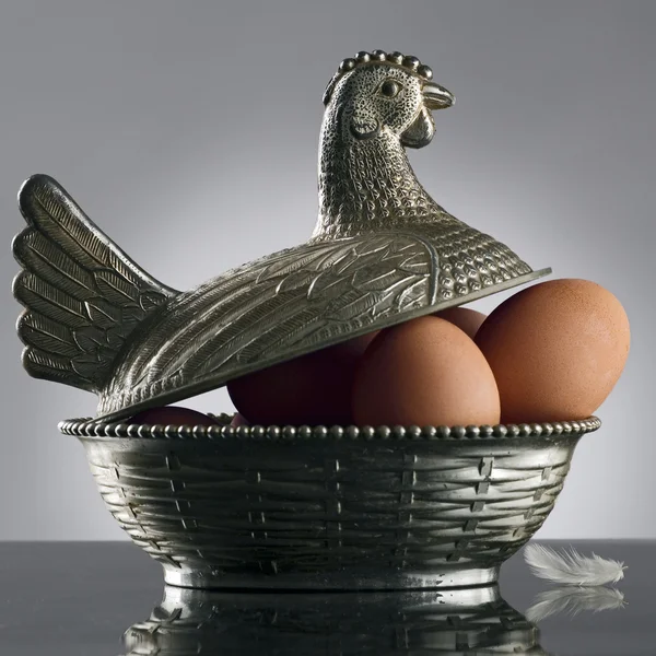 Scatola per galline — Foto Stock