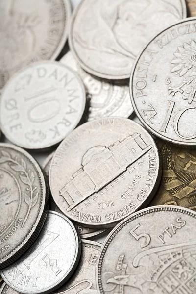 Rozptýlené mince — Stock fotografie
