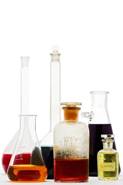 Test tüpleri ve şişe — Stok fotoğraf