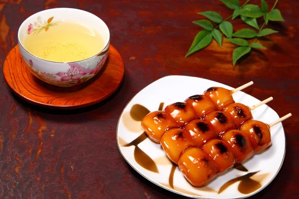 stock image Dango and tea