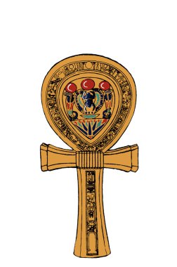 bir ankh çizimi