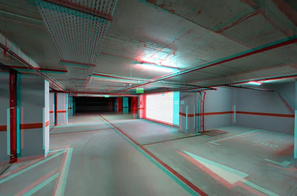 Parcheggio sotterraneo uscita / ingresso — Foto Stock