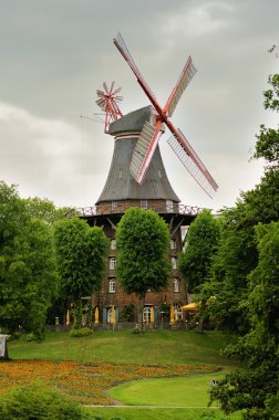 Windmill in Bremen, Germany clipart