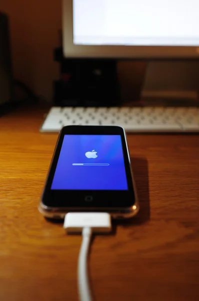 Atualização de software Apple Iphone — Fotografia de Stock