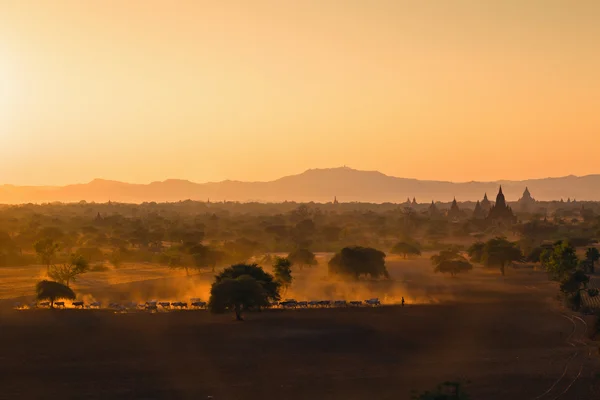 Закат в Багане — стоковое фото