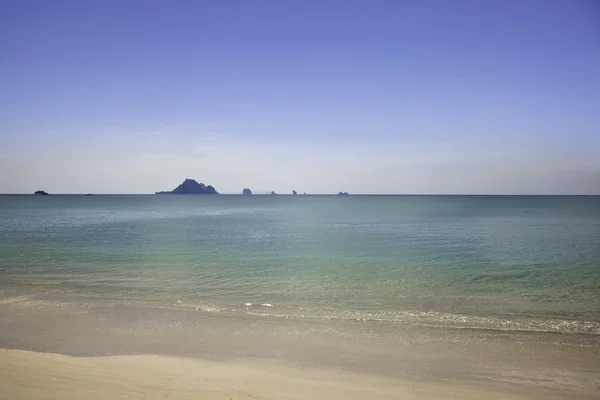 stock image Lonely white sand beach