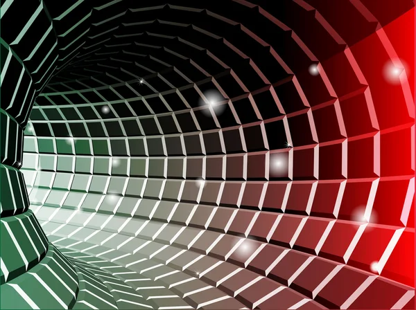 Stock image Abstract tunnel background in color