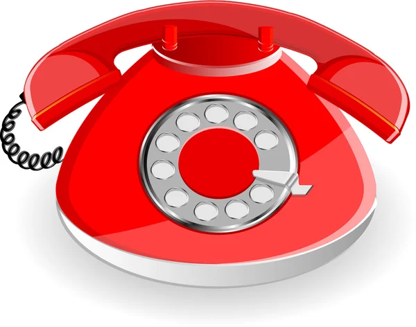 Czerwony telefon — Wektor stockowy